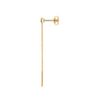 Packshot boucles d'oreilles saphir chain vue latérale or Genève