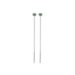 Packshot boucles d'oreilles saphir chain or blanc Genève